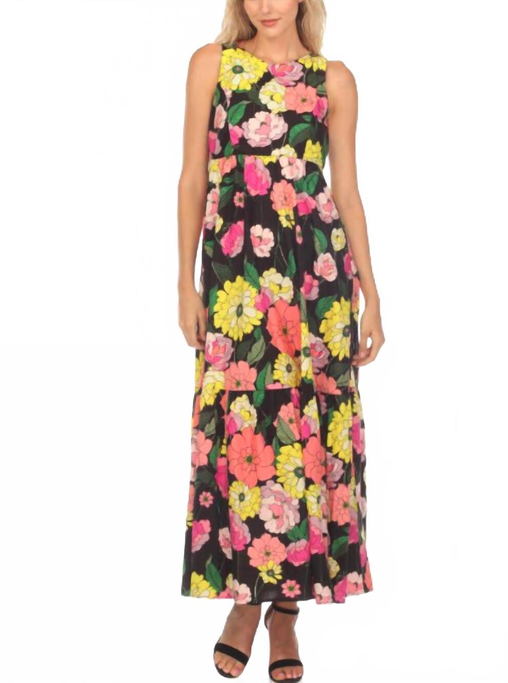 NEW JOHNNY WAS cassia midi dress in multi